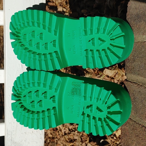 Jeffrey Campbell Sea Salt Bae Chunky Green Clog Size 6 (1053) - Picture 5 of 8